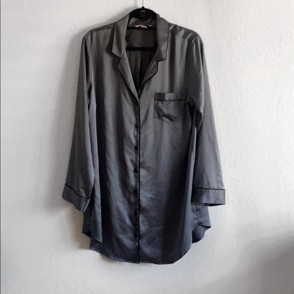 Victoria's Secret Other - 🎂SALE🎂 Victorias Secret Grey Satin Sleepshirt